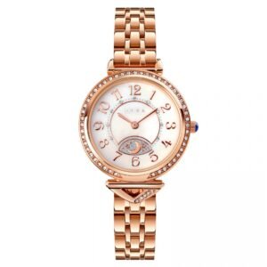 AFRA Selene Ladies Watch | Rose Gold Case | White Dial | Rose Gold Bracelet | Elegant Design | AF20903