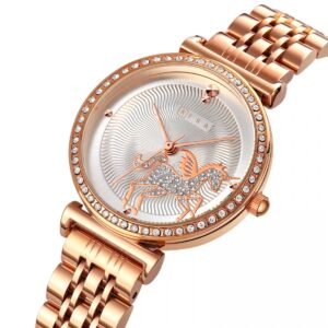 AFRA Keren Ladies Watch | Rose Gold Case | Silver Dial | Rose Gold Bracelet | AF21002