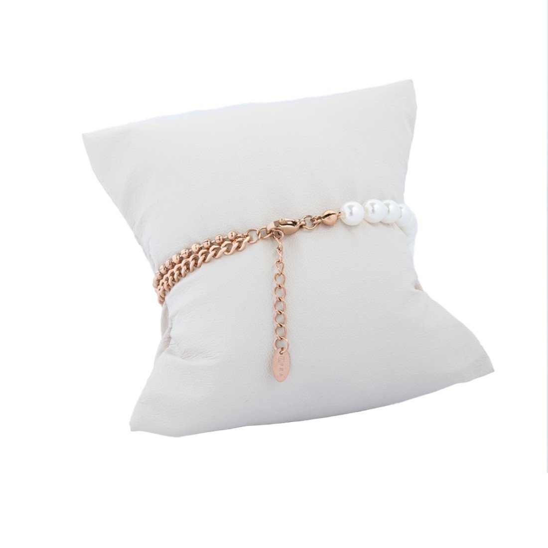AFRA JEW Pearlet Bracelet | Rose Gold Stainless Steel | Elegant Pearl Charm | Classic Women’s Jewelry | AFJ15002B - Image 2