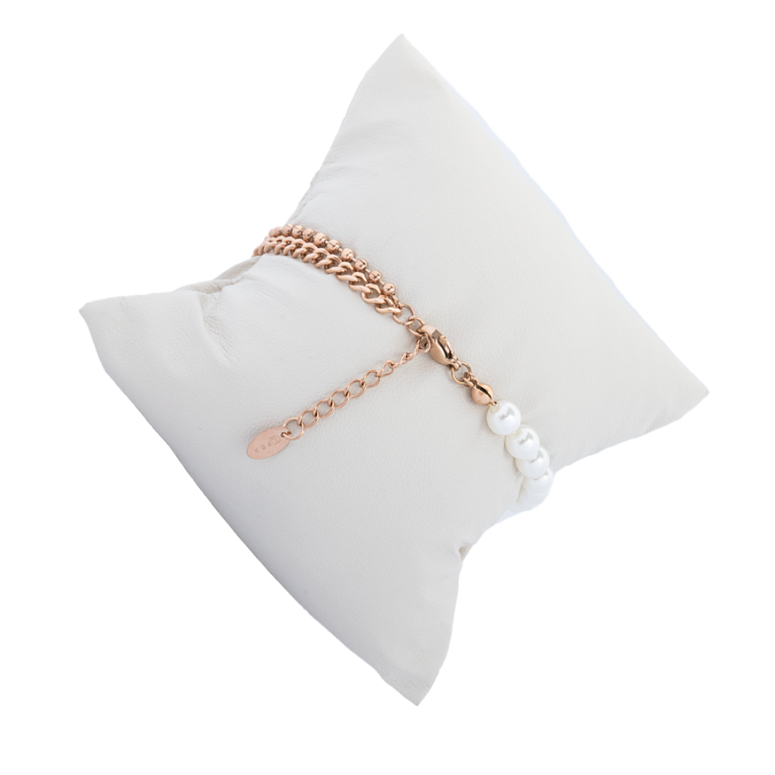 AFRA JEW Pearlet Bracelet | Rose Gold Stainless Steel | Elegant Pearl Charm | Classic Women’s Jewelry | AFJ15002B - Image 3