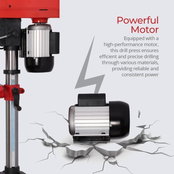 AFRA Drill Press - Model AFT-16-550DPRD | 550W | 16mm Chuck | Induction Motor | Variable Speed - Image 4