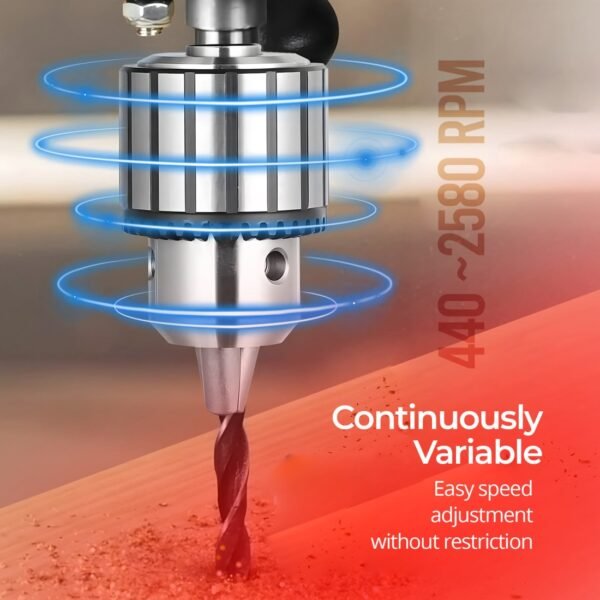 AFRA Drill Press - Model AFT-16-550DPRD | 550W | 16mm Chuck | Induction Motor | Variable Speed - Image 3