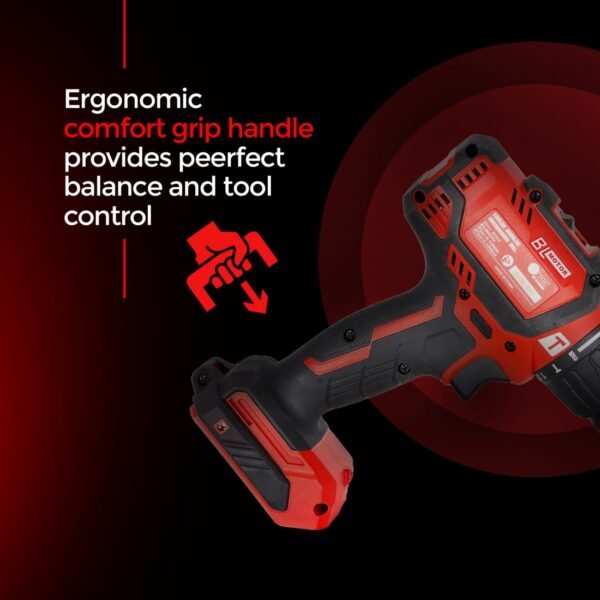 AFRA Cordless Brushless Drill - Model AFT-13-20CDRD | 20V Max | 13mm Chuck | 60N·m Torque - Image 5