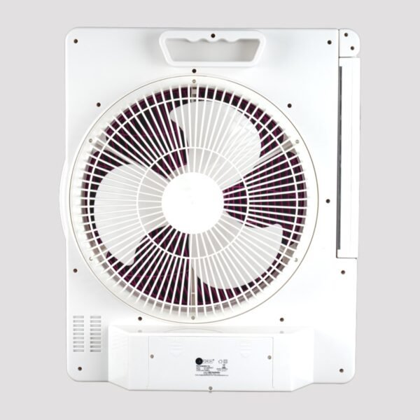 AFRA 12-Inch Rechargeable Fan, 220-240V, LED Light, USB, Solar Charging – AF-3200RECF, 2Y Warranty - Image 5
