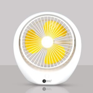 AFRA Portable Rechargeable Compact Fan, 6-Inch, 1800mAh, Low Noise, Adjustable – AF-1010USBF, 2Y Warranty