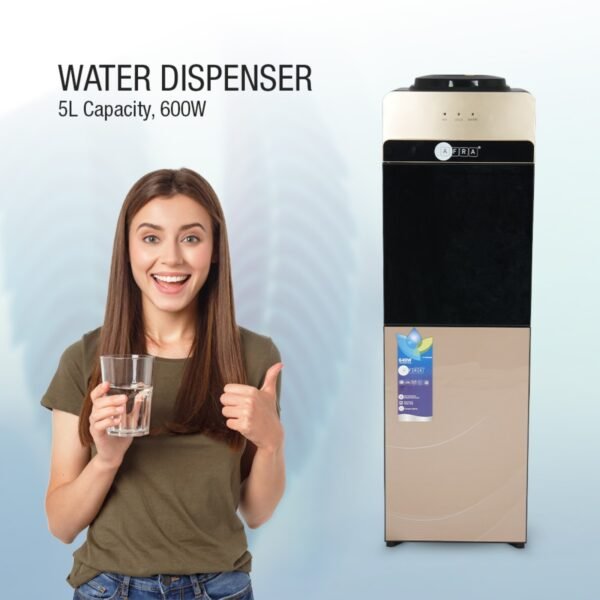 AFRA Top Loading Water Dispenser AF-9820WDGD – 550W Hot & 90W Cold, Bottom Cabinet, 2L/h Cooling - Image 5