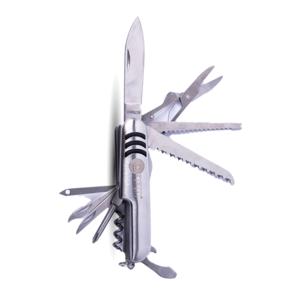 AFRA 11-in-1 Multifunction Knife - Model AF004MK | Silver | Stainless Steel | Foldable Multi-Tool - Image 2