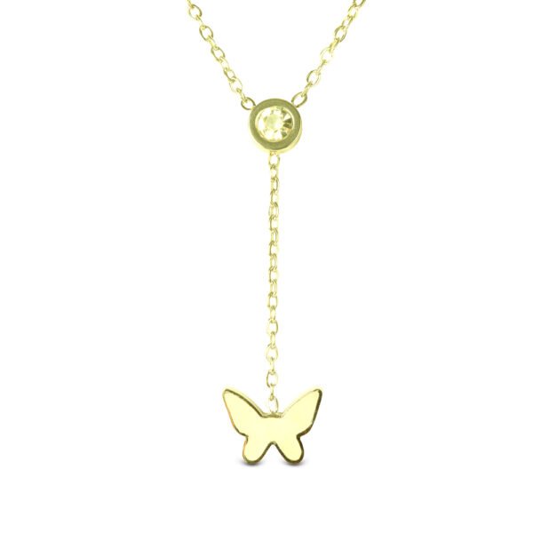 AFRA JEW Wings Set | Gold Stainless Steel Necklace & Earrings | Angel Wing Jewelry Gift | AFJ17004S - Image 2