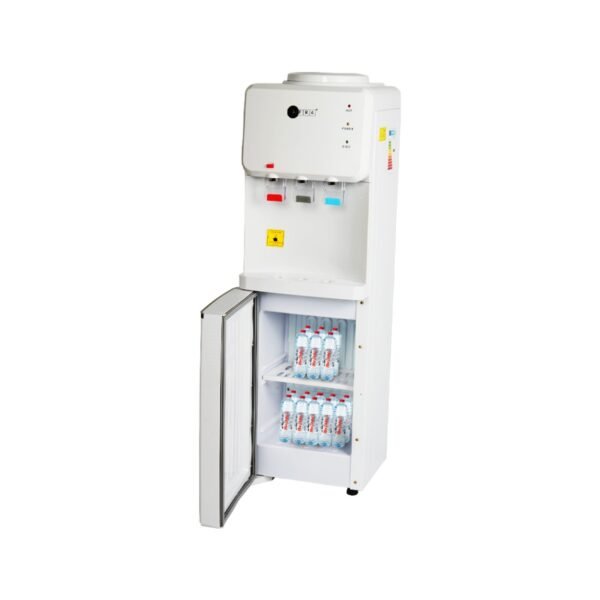 AFRA Top Load Water Dispenser with Bottom Refrigerator – 3 Tap, White, AF-9830WDWH - Image 3