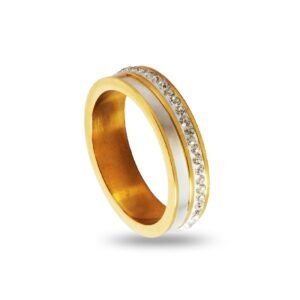 AFRA JEW Glaze Ring | Gold Stainless Steel | Sleek Polished Design | Elegant Women’s Jewelry AFJ10007R