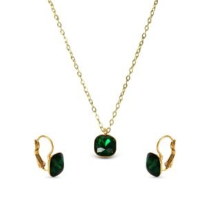 AFRA JEW Demeter Set | Gold Stainless Steel Necklace & Earrings | Elegant Jewelry Gift | AFJ25002S