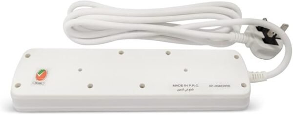 AFRA Extension Cord | 5 Meter Cable | 4 Universal Sockets | Shockproof | 250V | AF-004EXRD-5MT - Image 4